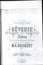 Rêverie pour la Flûte avec accompagnement de Piano par M.A. Reichert op. 17